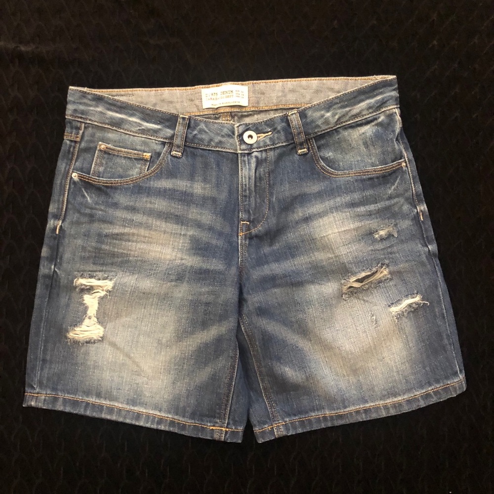 Zara Z1975 Denim Jean Shorts
